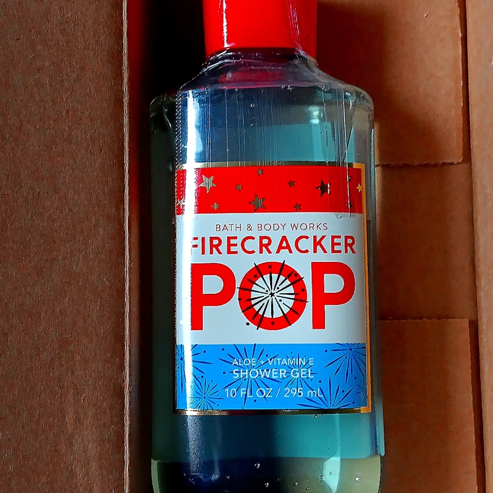 Bath and Body Works FIRECRACKER POP Aloe+ Vitamin E 10 oz.shower gel NWT